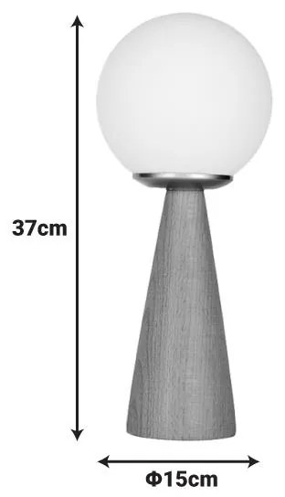 Επιτραπέζιο φωτιστικό Seziko Ε27 σε φυσική απόχρωση Φ15x37εκ 15x15x37 εκ.