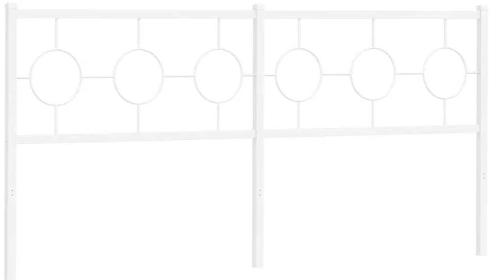 vidaXL Κεφαλάρι Λευκό 180 εκ. Μεταλλικό