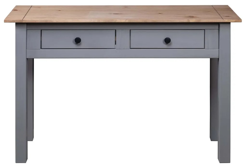 vidaXL Κονσόλα Τραπέζι Γκρι 110x40x72εκ Μασίφ ξύλο πεύκου Σειρά Panama