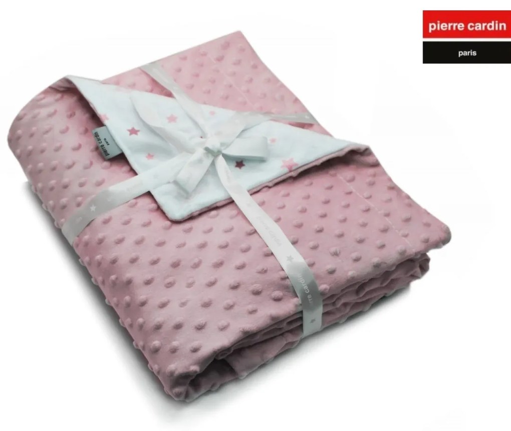 ΚΟΥΒΕΡΤΑ ΑΓΚΑΛΙΑΣ soft plus FLEECE 80X110 PIERRE CARDIN TOPPY PINK