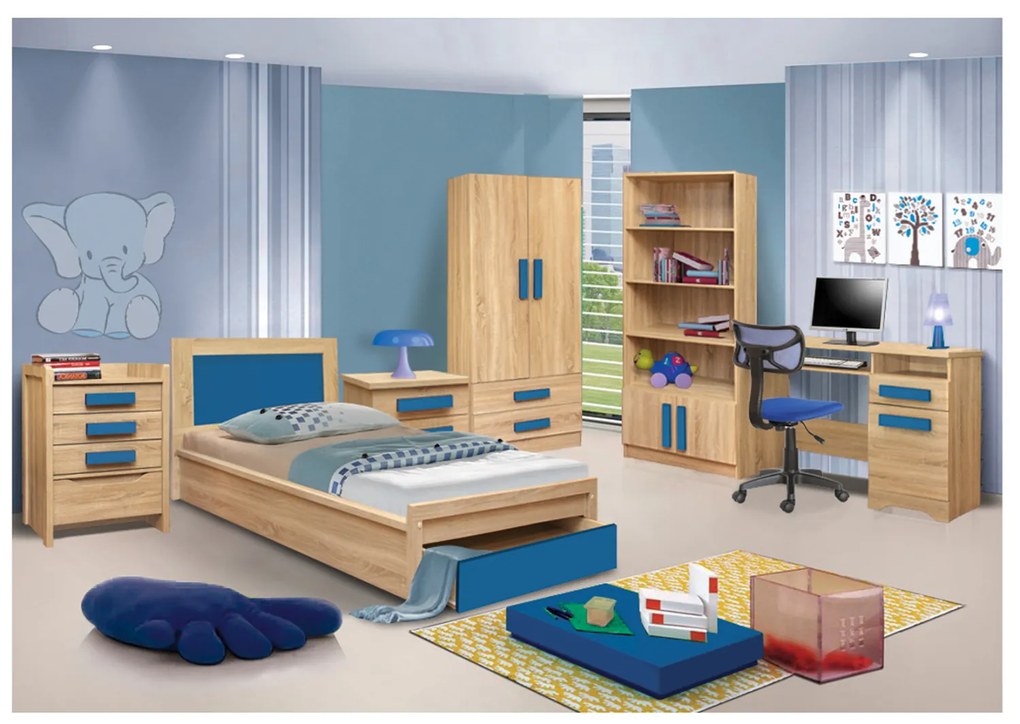 ΓΡΑΦΕΙΟ PLAYROOM SONAMA-ΣΙΕΛ HM11154.01 110X55X76.5εκ