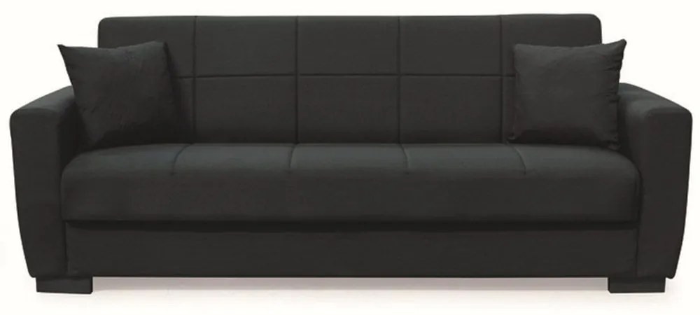Καναπές-Κρεβάτι Τριθέσιος Anima 40.0305 210x80x75/180x100cm Black