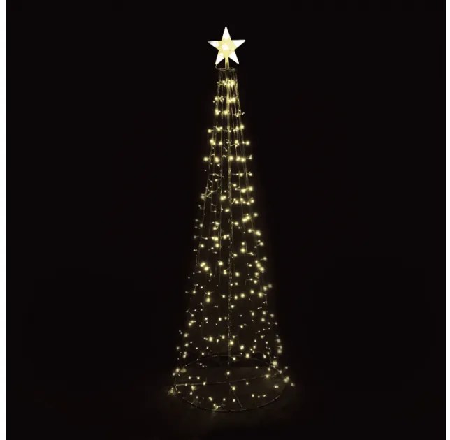 Λαμπάκια Σειρά Christmas Tree Star 384 LED Πράσινο Θερμό Φως Flash IP44 10μ Καλώδιο X0838411139 από την ACA X0838411139