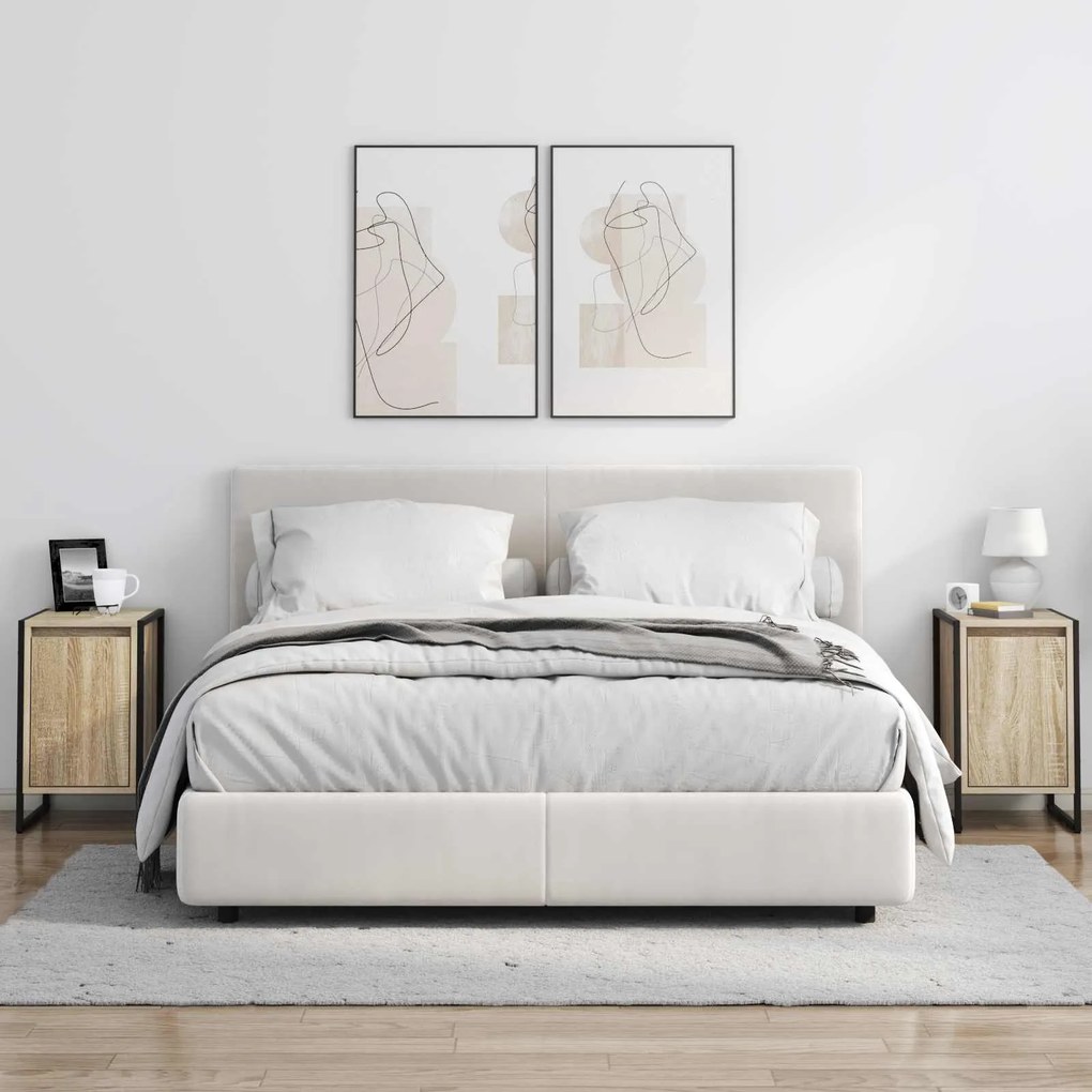 vidaXL Κομοδίνο Σονόμα 39,5 x 30 x 50 εκ Επεξεργασμένο ξύλο