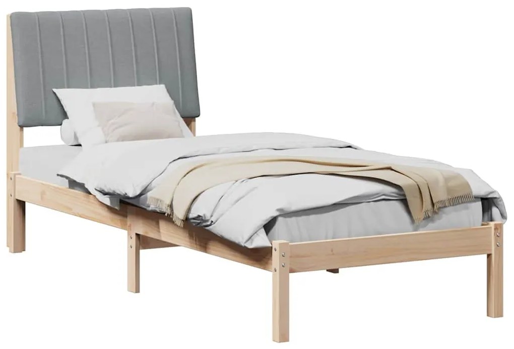 vidaXL Σκελετός Κρεβατιού Καφέ 80 x 200 cm Στερεά ξυλεία πεύκου