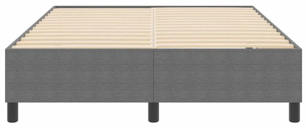 vidaXL Κρεβάτι με ελατήρια Ανοιχτό γκρι 140 x 190 cm Βελούδο