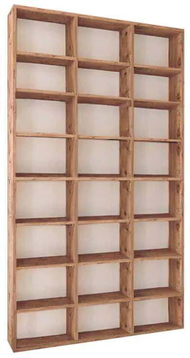 Βιβλιοθήκη μελαμίνης Fyodor Megapap χρώμα pine oak 102x16x178εκ.