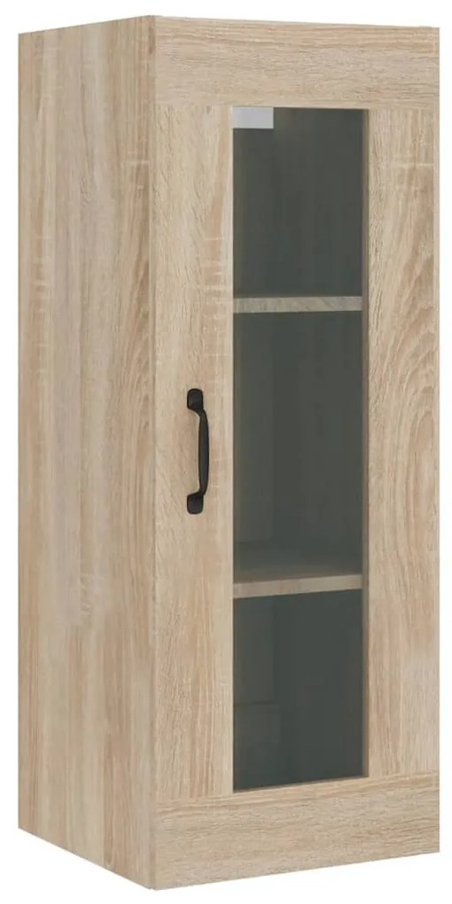 vidaXL Μπουφές Sonoma δρυς 34,5 x 34 x 180 εκ. από Επεξεργασμένο Ξύλο
