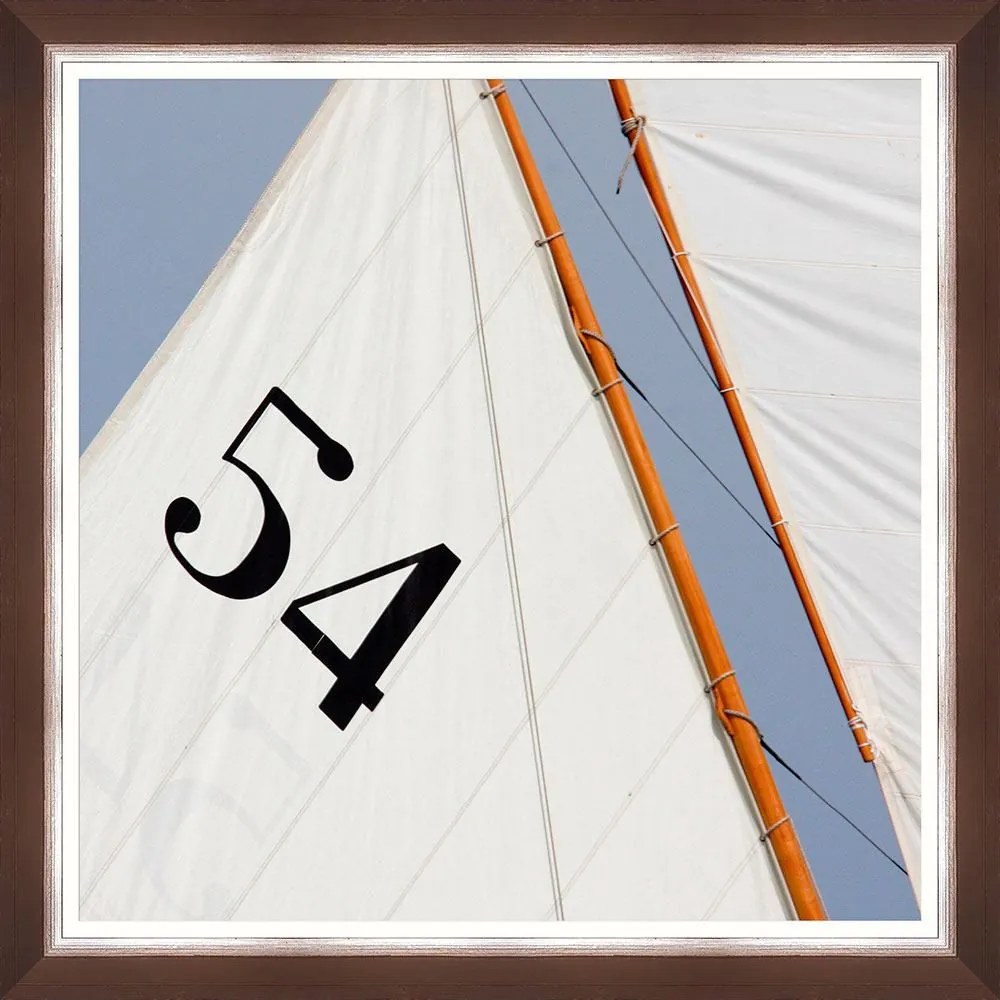 Κάδρο Seagoing Ii Fa13389 70X70Cm White-Ciel Mindthegap Τετράγωνοι Wood