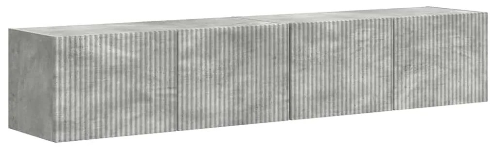 vidaXL Ντουλάπι Τηλεόρασης Τοίχου 2 pcs Σκυρόδεμα 60 x 31 x 29.5 εκ