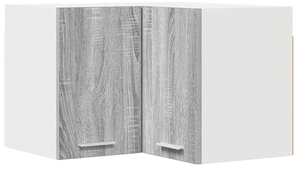 vidaXL Κρεμαστό ντουλάπι Riga Γκρι Σομόνα και Λευκό 57 x 57 x 40 εκ.