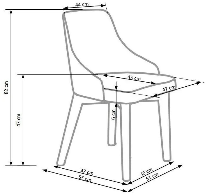 Καρέκλα Houston 577, Sonoma οξιά, Beige, 82x51x55cm, 9 kg, Ταπισερί, Ξύλινα, Ξύλο: Οξιά | Epipla1.gr