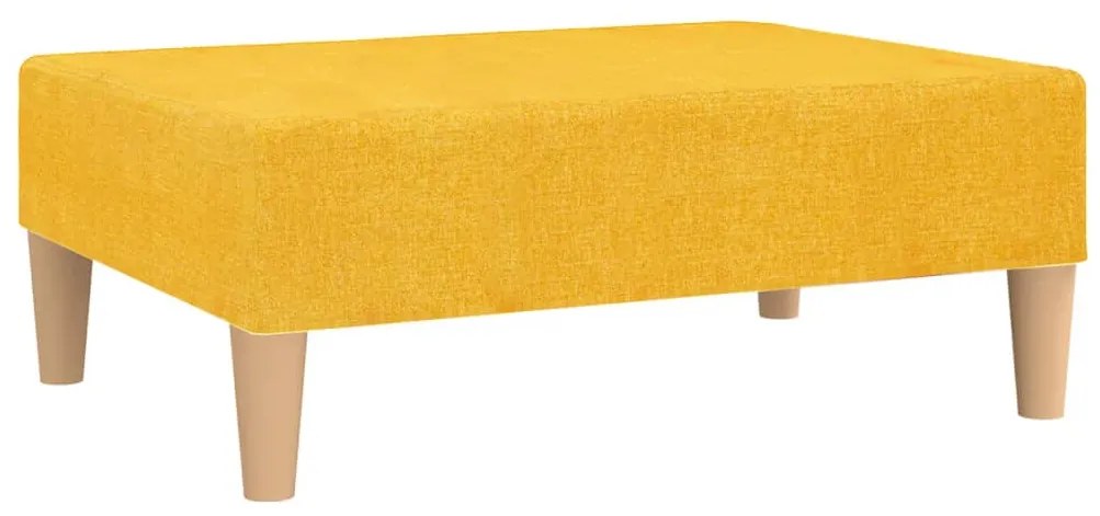 vidaXL Σκαμπό/Υποπόδιο Κίτρινο 78 x 56 x 32 εκ. Υφασμάτινο