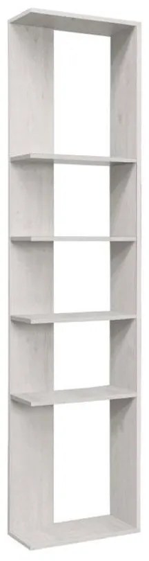 Βιβλιοθήκη - Ραφιέρα Numero Λευκό Δρύς 50x22x217.5 εκ.