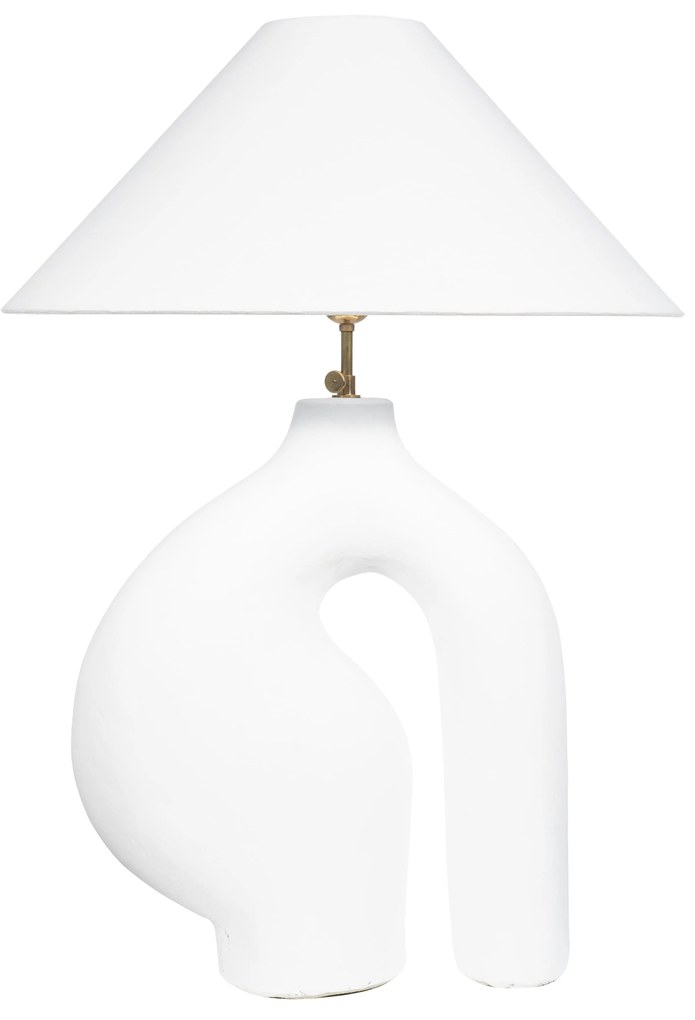 Lampshade S Line Ø50cm Λευκό Κωνικό Υφασμάτινο S3175-0091