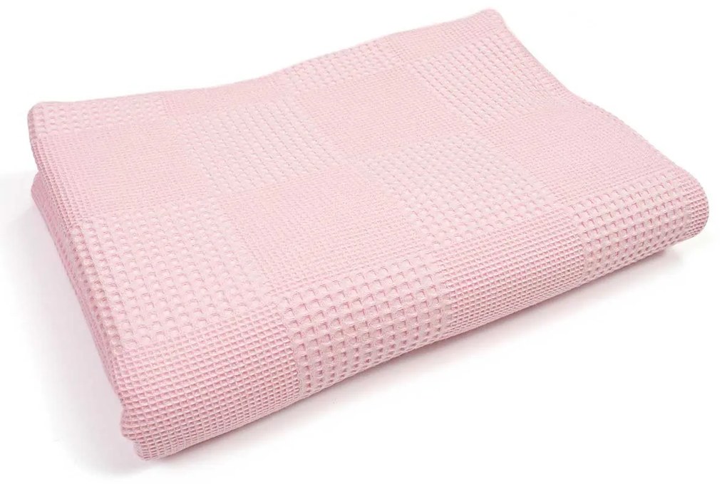 Κουβέρτα Πικέ Αγκαλιάς (80x110) Dimcol Cotton Ροζ