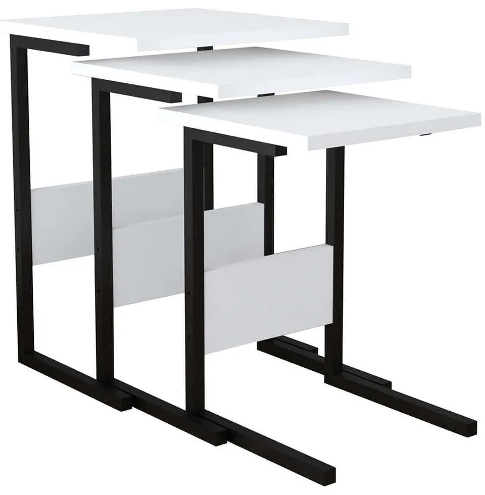 Ζιγκόν Sali (Σετ 3Τμχ) 835PUQ6246 40x40x55/36x36x50/32x32x45cm White