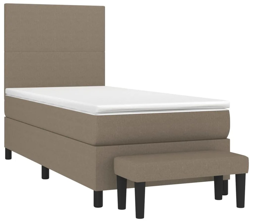 ΚΡΕΒΑΤΙ BOXSPRING ΜΕ ΣΤΡΩΜΑ TAUPE 80X200 ΕΚ. ΥΦΑΣΜΑΤΙΝΟ 3136393