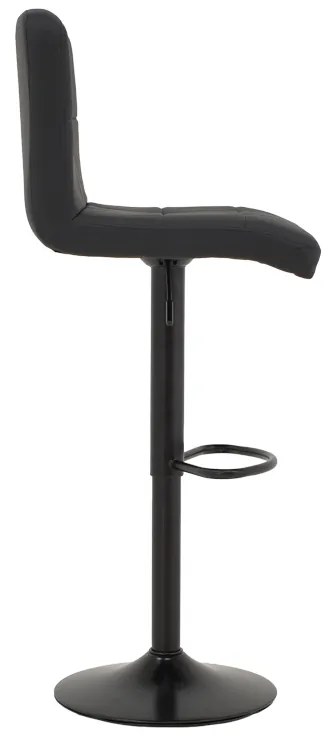 Σκαμπό μπαρ Rem πτυσσόμενο μαύρο pu-βάση μαύρο μέταλλο 44x44x112