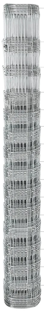 vidaXL Φράχτης Γης 1,6x50m Γαλβανισμένο Μέταλλο