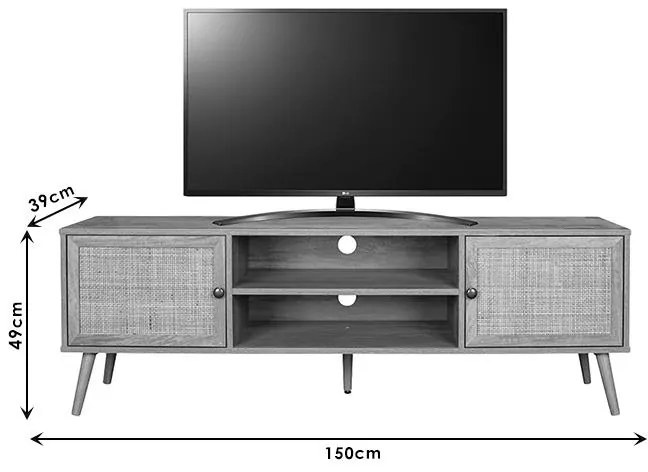 Έπιπλο τηλεόρασης Oslo sonoma 150x39x49εκ 150x39x49 εκ.