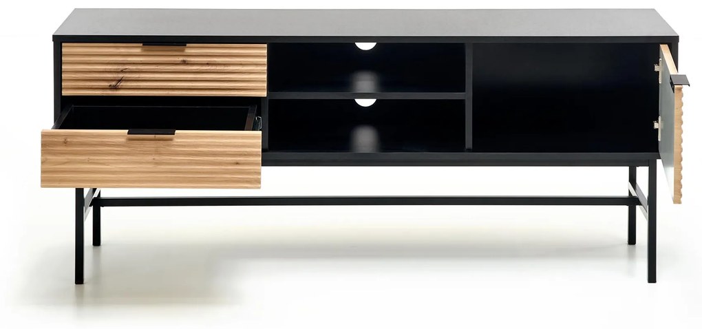 MURANO RTV-1 TV-stand, color: artisan oak/black DIOMMI V-PL-MURANO-RTV-1