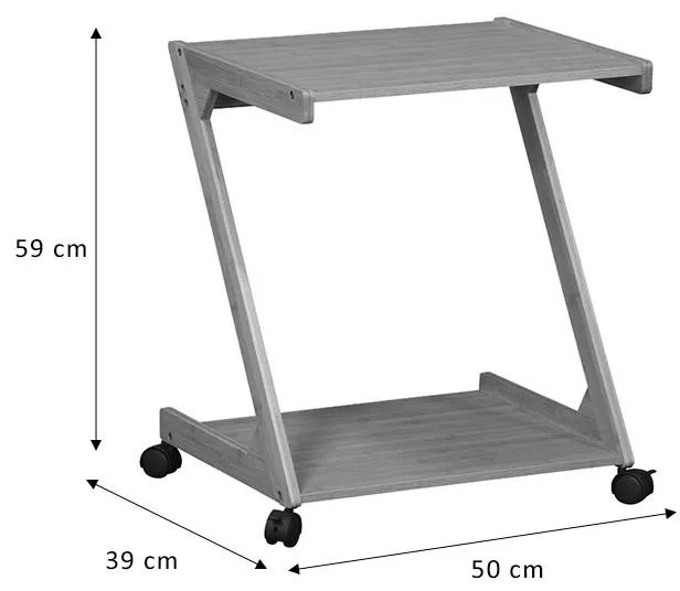 Βοηθητικό τραπέζι Fit MDF φυσικό 50x39x59εκ 50x39x59 εκ.