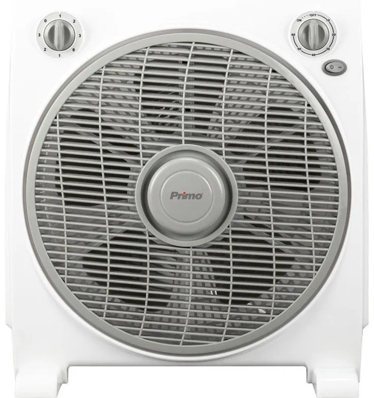 Ανεμιστήρας Box Fan PRBF-80452 Primo 12'' 30εκ. Λευκός-Γκρι