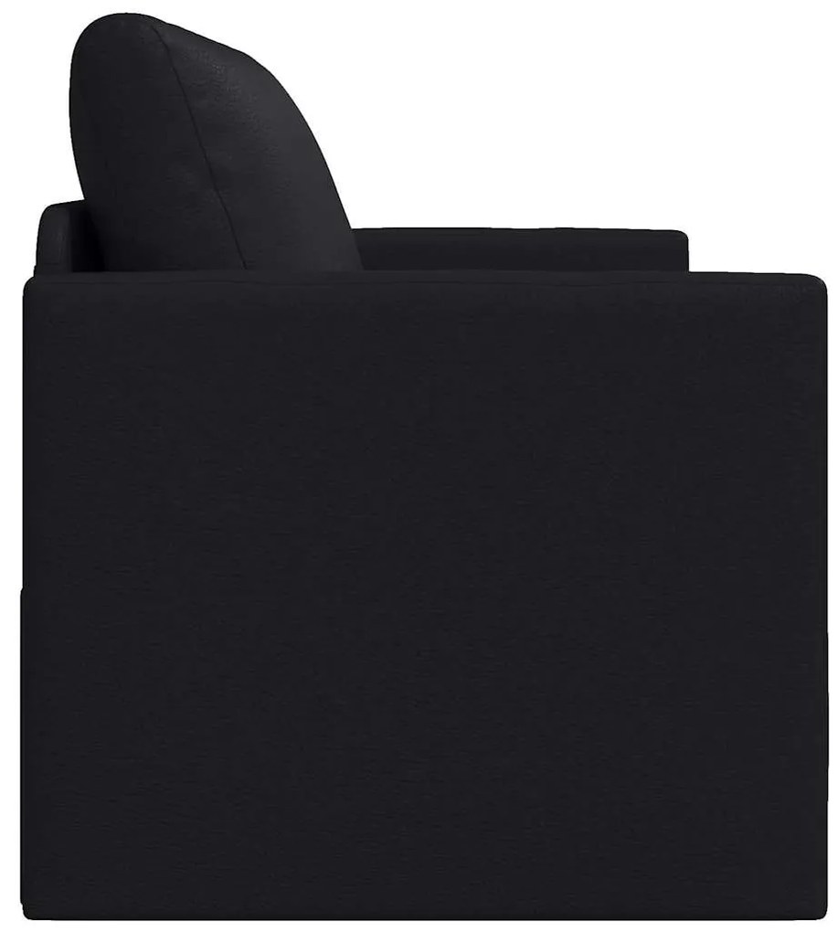 vidaXL Κρεβάτι καναπές Μαύρο 124 x 71 x 78 εκ Βελούδο