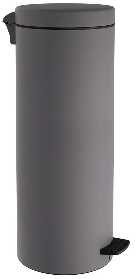 Κάδος Απορριμμάτων Soft Close System 16lt 16-2053-163 Matt Concrete Grey Stainless Steel