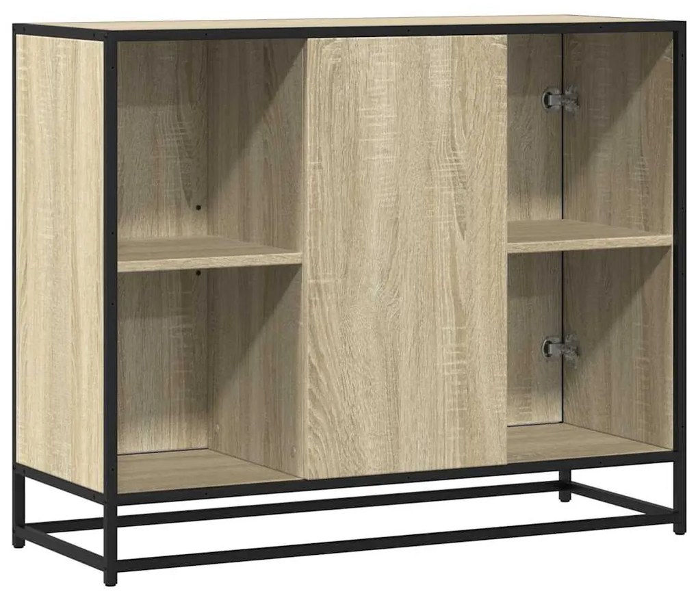 vidaXL Sideboard Sonoma Oak 92x35x76 cm Κατασκευασμένο ξύλο