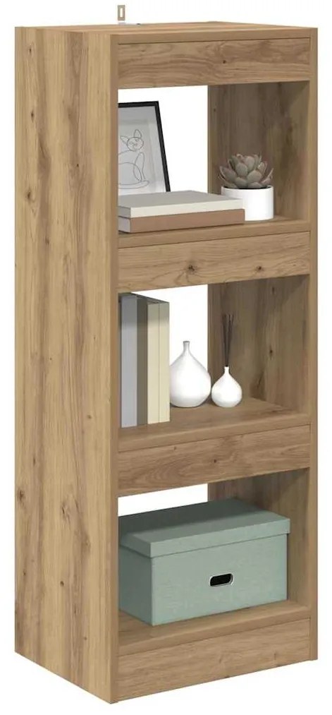 vidaXL Βιβλιοθήκη artisan δρυς 40 x 30 x 103 εκ. Επεξεργασμένο ξύλο