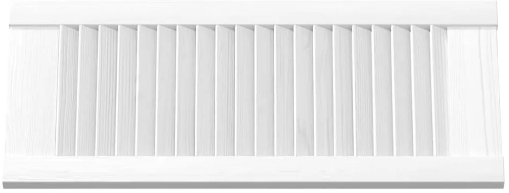 vidaXL Πόρτα ντουλαπιού Louvred Design Λευκό 61,5x29,5 cm