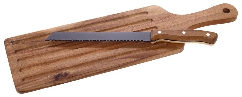 Σετ Μαχαίρι Ψωμιού Με Βάση Κοπής 48,5x14εκ. Soul Kitchen CRYSPO TRIO 01.00.203