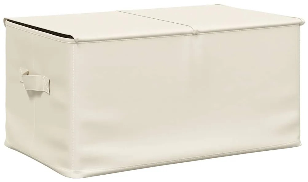 vidaXL Κουτιά Αποθήκευσης 2 τεμ. Κρεμ 50 x 30 x 25 εκ. Υφασμάτινα