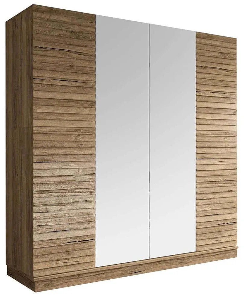 Ντουλάπα Τετράφυλλη 787CDL1314 180x59x200cm Walnut Four Door