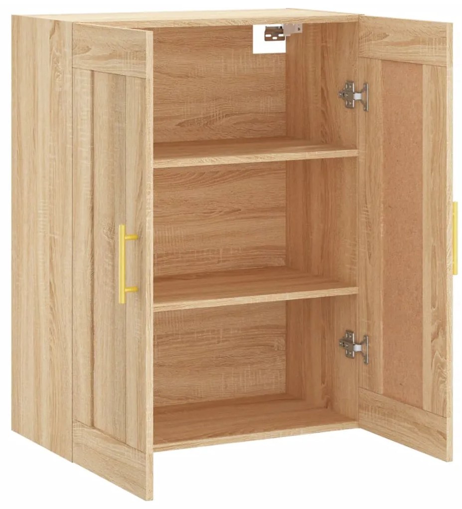 vidaXL Ντουλάπι Επιτοίχιο Sonoma Δρυς 69,5 x 34 x 90 εκ. Επεξεργ. Ξύλο