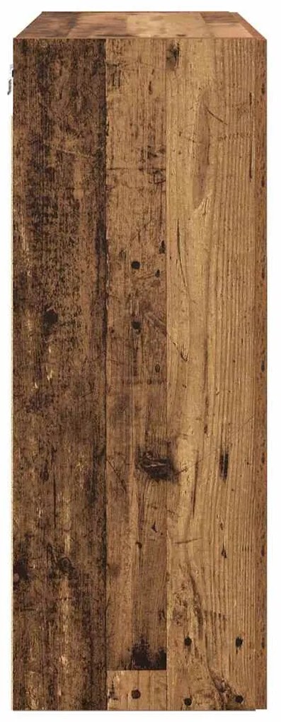 vidaXL Ντουλάπα Τοίχου Επιτοίχιο Παλιό ξύλο 69,5 x 34 x 90 εκ.