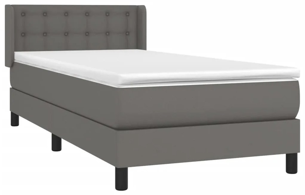 ΚΡΕΒΑΤΙ BOXSPRING ΜΕ ΣΤΡΩΜΑ ΓΚΡΙ 100X200ΕΚ. ΑΠΟ ΣΥΝΘΕΤΙΚΟ ΔΕΡΜΑ 3130767