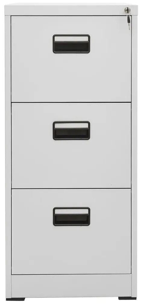 vidaXL Αρχειοθήκη Ανοιχτό Γκρι 46 x 62 x 102,5 εκ. από Ατσάλι