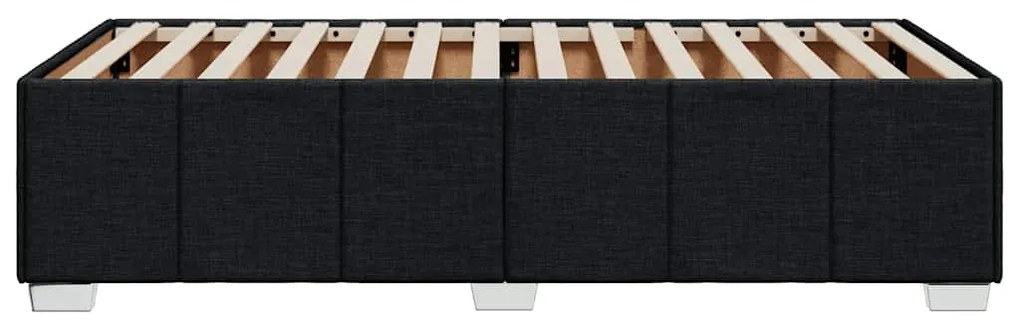 vidaXL Σκελετός Κρεβατιού Χωρίς Στρώμα Μαύρο 100x200 εκ. Υφασμάτινο