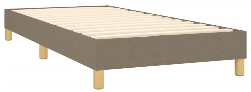 ΚΡΕΒΑΤΙ BOXSPRING ΜΕ ΣΤΡΩΜΑ TAUPE 90X190 ΕΚ.ΥΦΑΣΜΑΤΙΝΟ 3127089