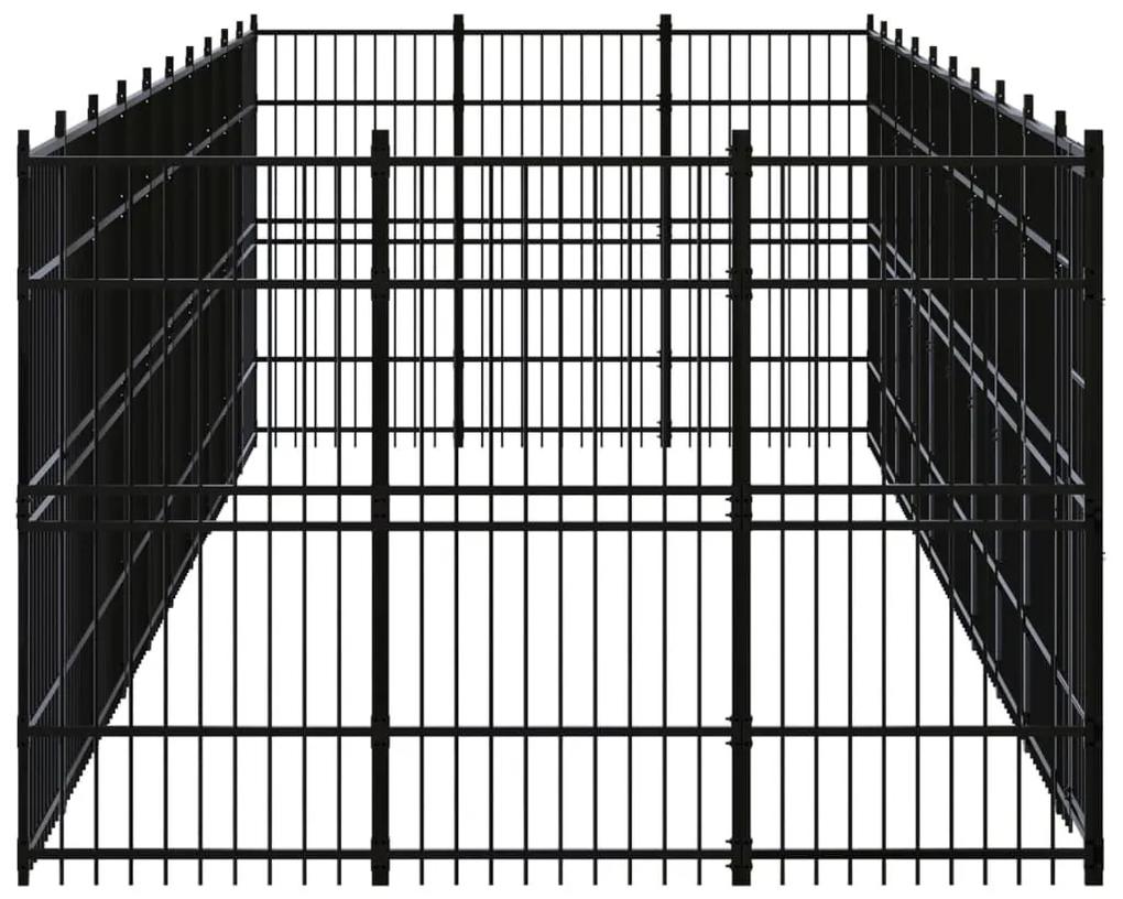 Κλουβί Σκύλου Εξωτερικού Χώρου 27,65 μ² από Ατσάλι - Μαύρο
