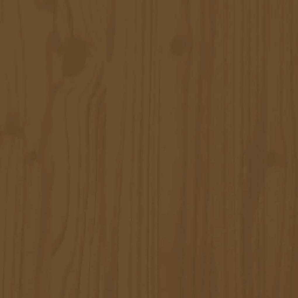 Ζαρντινιέρα Υπερυψωμένη Μελί 119,5x40x39 εκ. από Μασίφ Πεύκο - Καφέ
