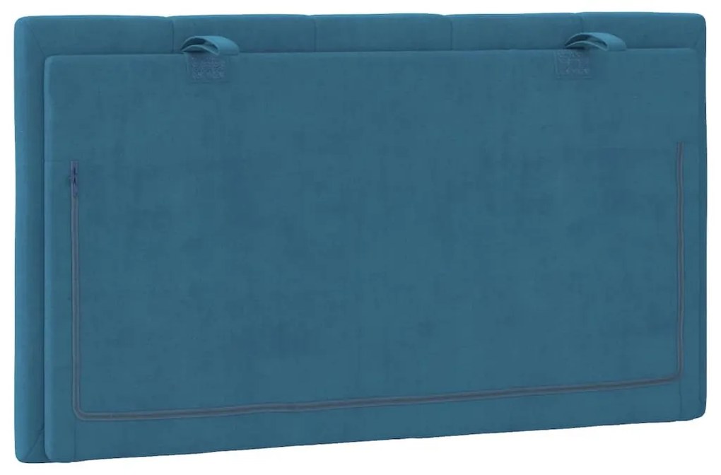 vidaXL Μαξιλάρι για Κεφαλάρι Hanko Μπλε 90 εκ. Βελούδο