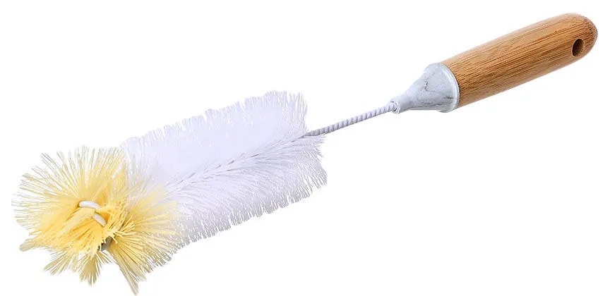 Βούρτσα Καθαρισμού Μπουκαλιών Πλαστική-Bamboo Essential Marble Estia 32εκ. 04-14315