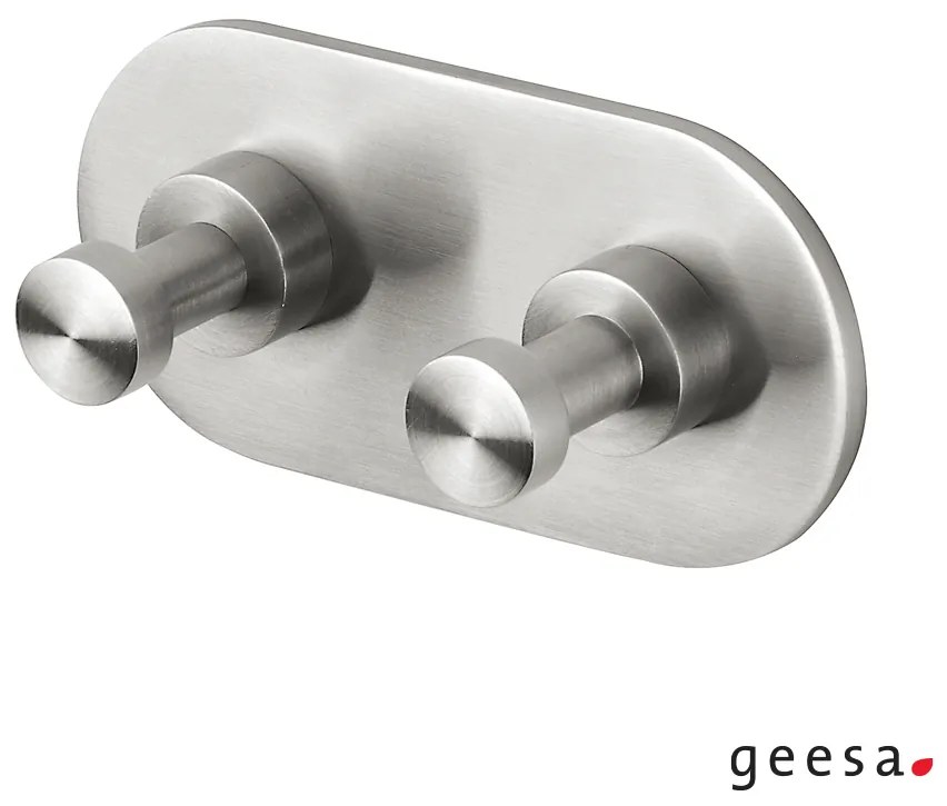Άγκιστρο Διπλό Επίτοιχο Geesa Nemox Inox 6515