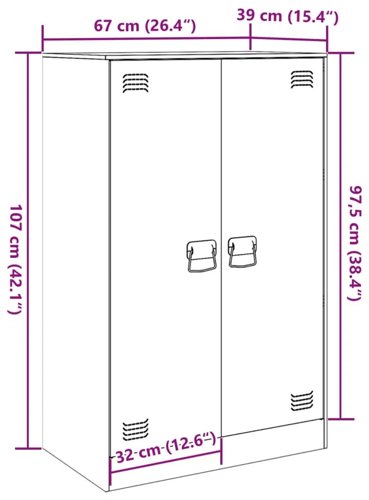 ΝΤΟΥΛΑΠΙ ΜΟΥΣΤΑΡΔΙ 67 X 39 X 107 ΕΚ. ΑΠΟ ΑΤΣΑΛΙ 841664