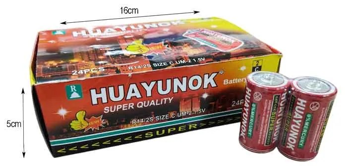 Huayunok Μπαταρία R14/2S C 24τεμ – Battery