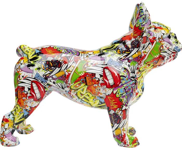 Διακοσμητική Επιτραπέζια Φιγούρα Χρωματιστή Κόμικ Σκυλί 40x24x50εκ